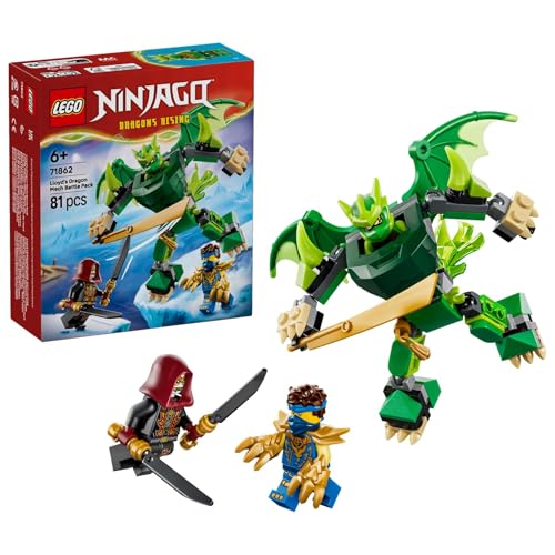 Image of LEGO NINJAGO Lloyd's Dragon Mech Battle Pack - Action Figure Playset with 3 Minifigures - 71862