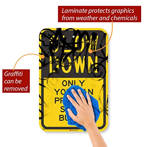 Panneau aluminium de qualité diamant fluorescent Slow Down résistant aux intempéries