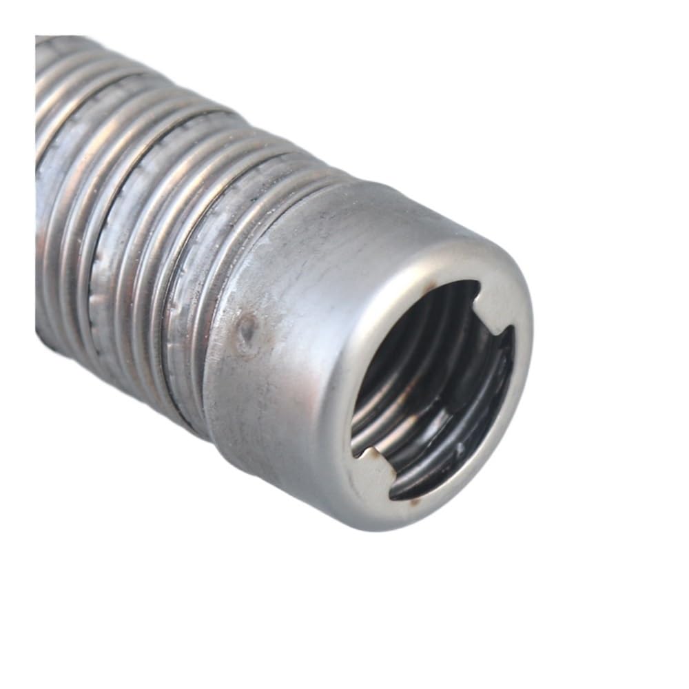 Tubo de Escape de Doble Capa, Accesorios de Calentador de estacionamiento de Acero Inoxidable, Tornillo de Rosca Fina, extensión de alargamiento, Tubo de Escape Engrosado(24-2mwithfirecap)