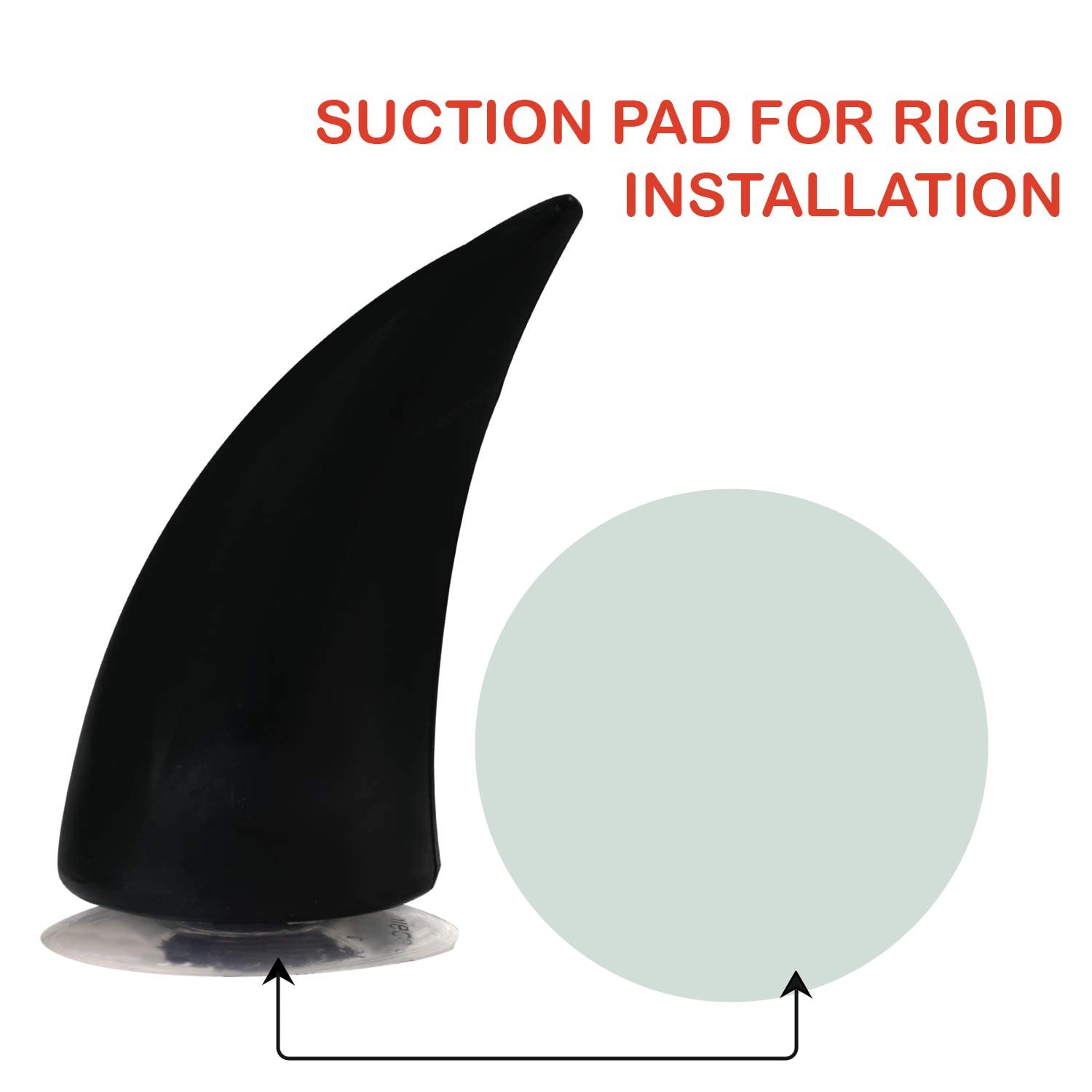Pivalo PV1HHR Helmet Silicone Devil Horn Suction Pad Rubber Headwear Decor Accessories for Riding (Random, Pack of 2) 3