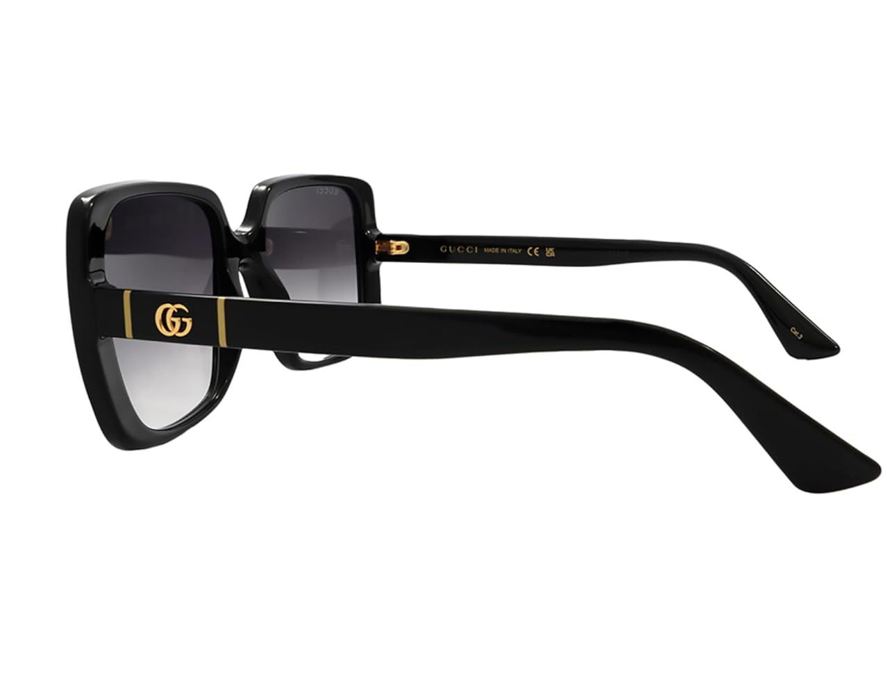 GUCCI グッチ GG0632S-001 サングラス Black Gucci Casual Round Sunglasses, Black-Black-Grey, 56 at