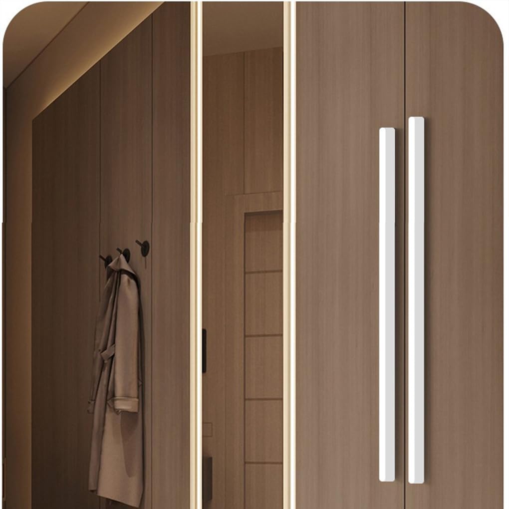 2 Pezzi Maniglie Per Armadio In Alluminio - Bianco, Lunghezza 800 Mm, Per Mobili E Cassetti