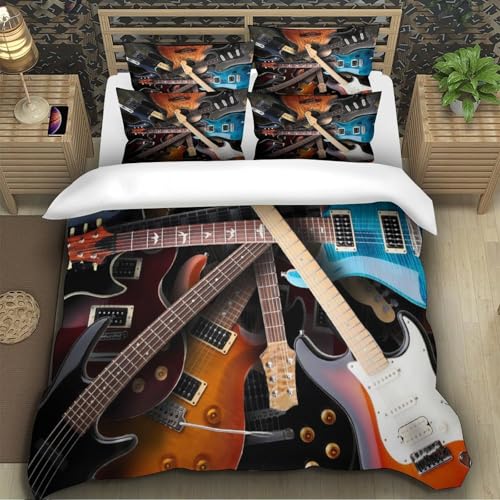 Housse de couette guitare microfibre premium douce et durable - 4