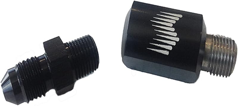 Suporte de bico de água-metานol Snow Performance 1/8 NPT fêmea para 4AN macho, perfil baixo – 1 unidade