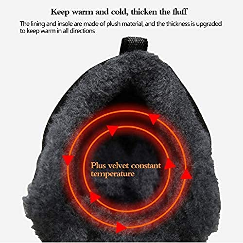 Plus Velvet Warm Sports Shoes Outdoor Anti-Skiing Shoes Hiking Hiking Hiking Shoes, Black,43,Remarka