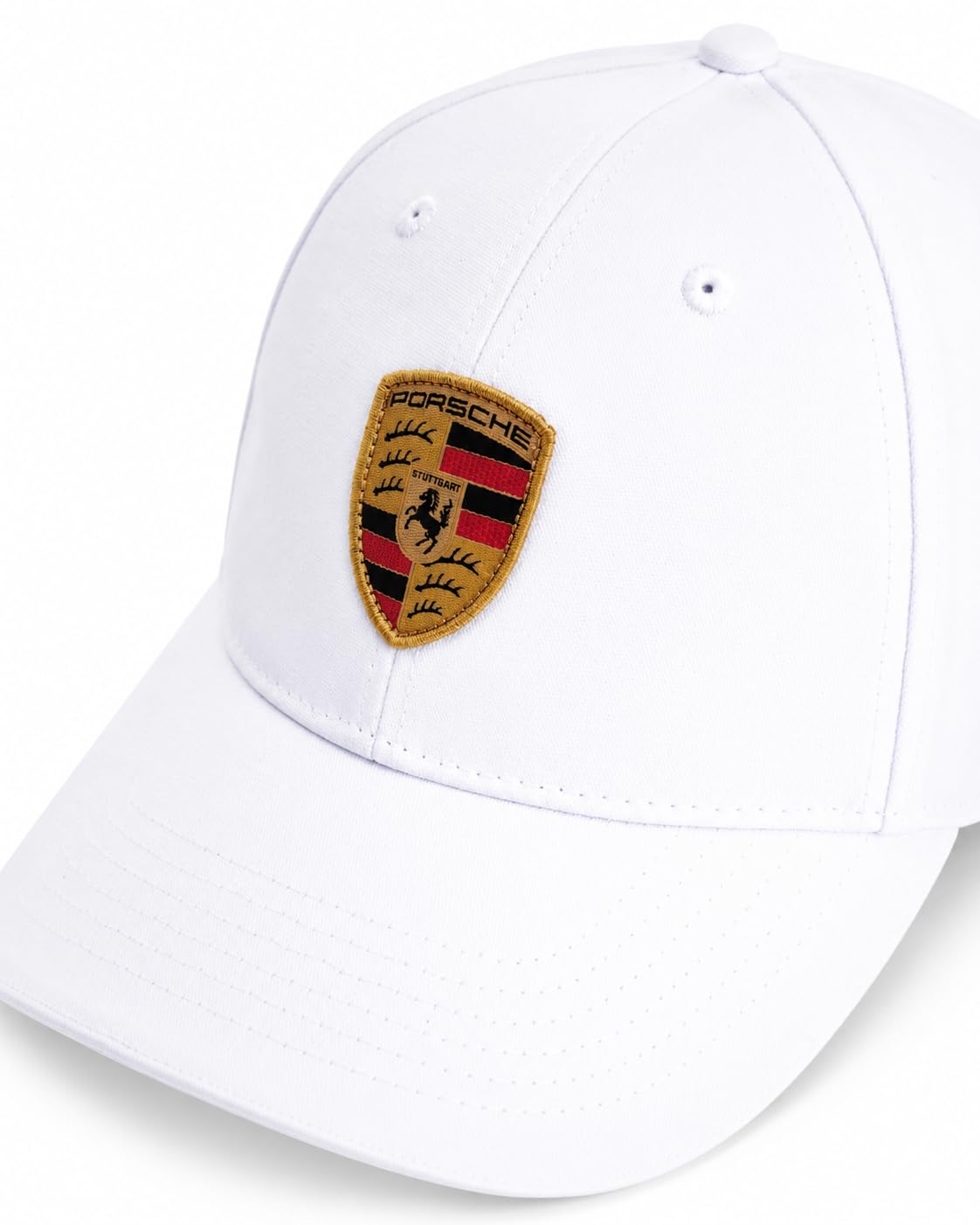Amazon.com: Porsche Crest Logo White Baseball Cap : Clothing