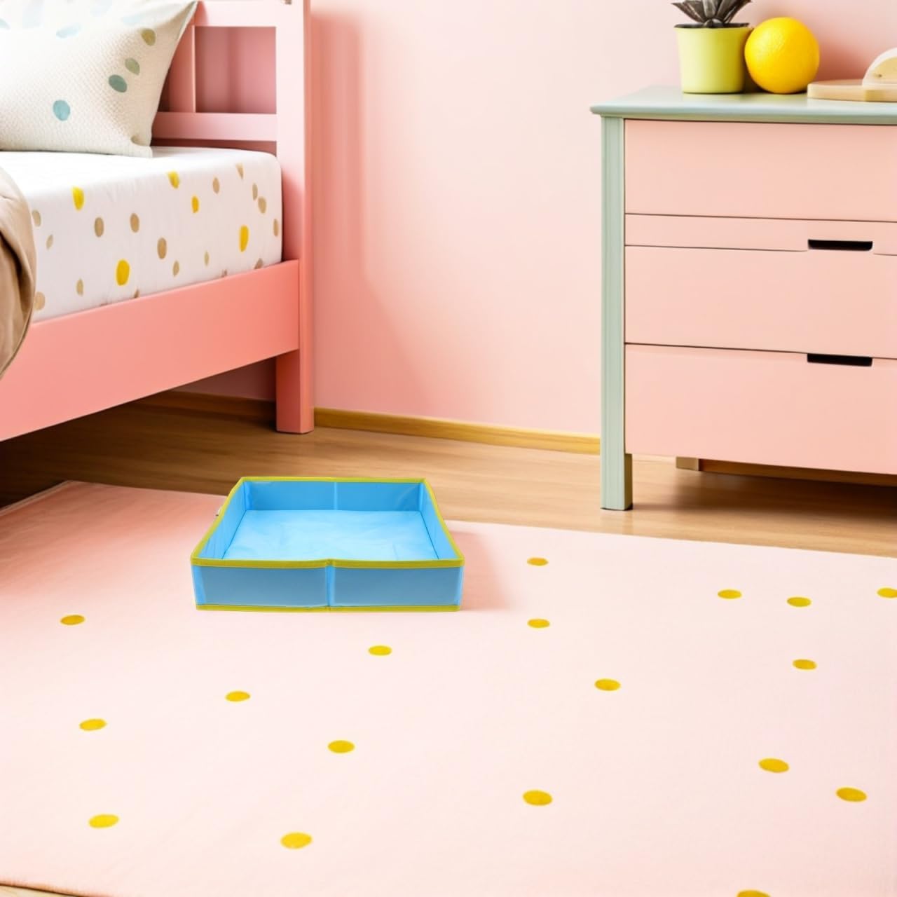 Gatuida 2 x Foldable Sandpit for Children - Portable Sand Play Tray Made of Polyester Foldable Indoor and Outdoor Sandbox for Toddlers on the Beach and Home