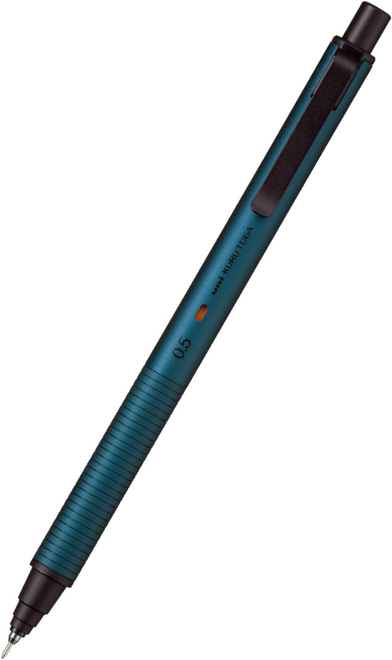 Mitsubishi Pencil Mechanical Pencil Kurutoga Metal 0.5mm (Silent Blue) M5KH1P.10