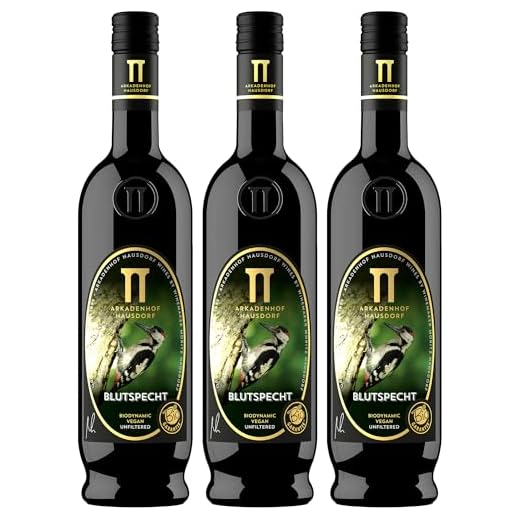 Blutspecht Pinot Noir Grande Reserve | Bio Rotwein trocken | biologisch, vegan, handlese | Qualitätswein aus Österreich, Wagram (3x 0.75l)