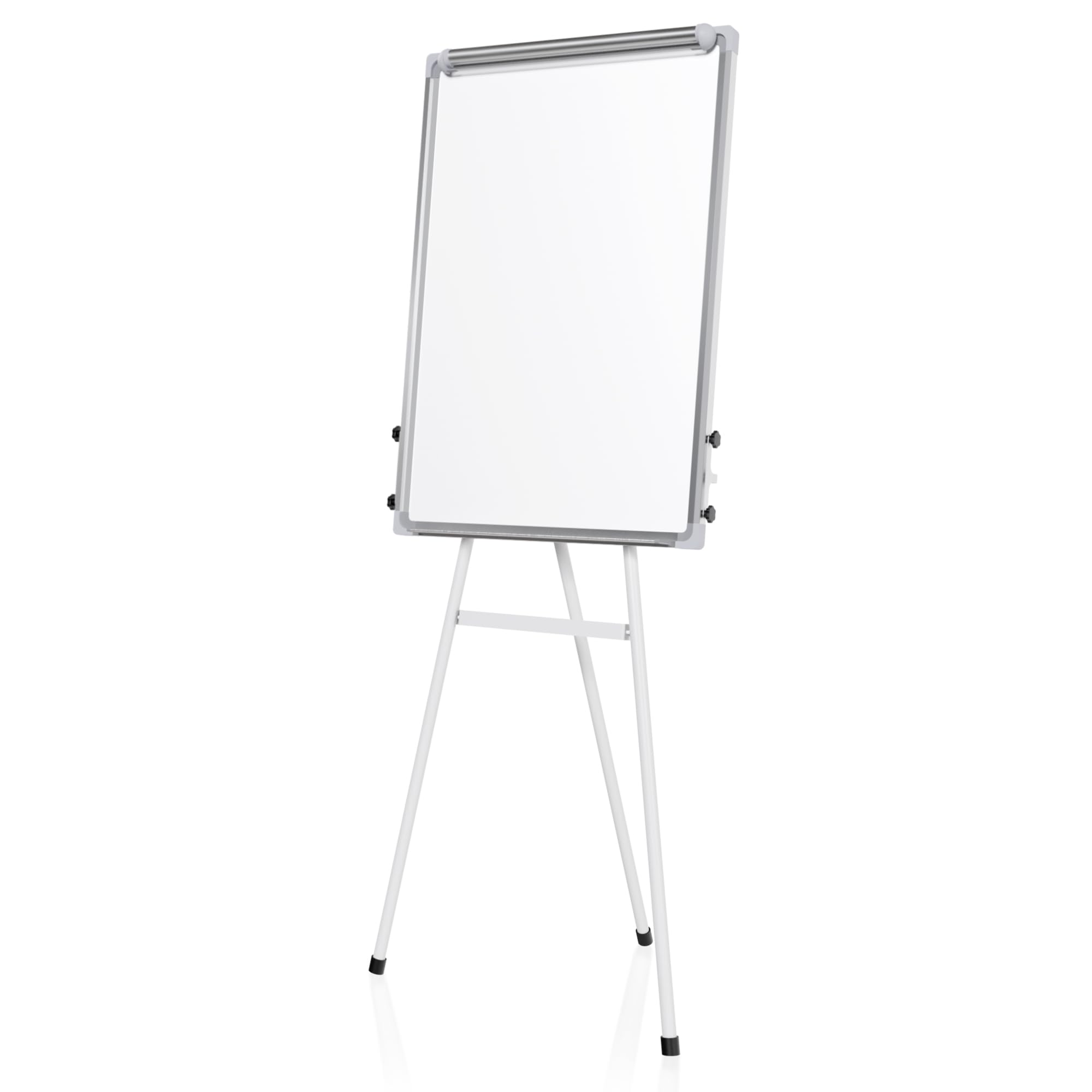 Jago® Chevalet de Conférence - avec Trépied Réglable en Hauteur, 60 x 90 cm, Magnétique, Effaçable, Incluant Marqueurs, Aimants, Papiers, Éponge - Paperboard, Tableau Magnétique Blanc