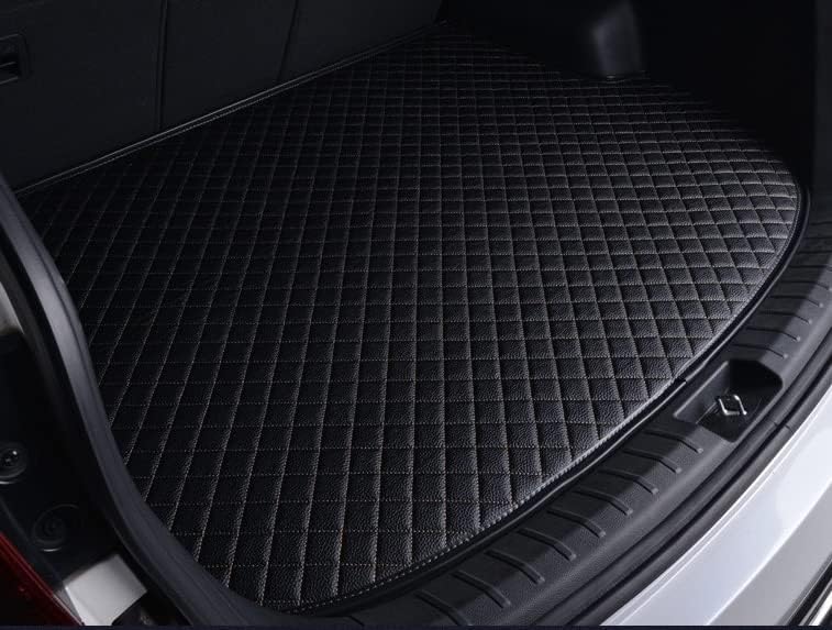 Image of Premium Boot Mat for Model Y Custom Fitted, Luxury Car Boot Mats Compatible with Tesla Model Y, Set of 1 PIECE, 100% Waterproof and Washable, Classic Black with Black Thread