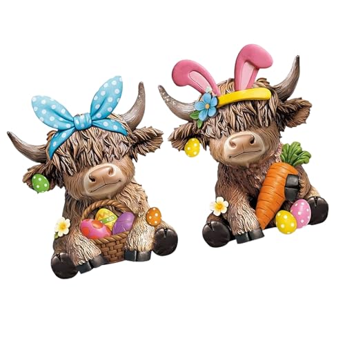 Escultura de vaca de resina para decorar mesas de fiesta y salón 6