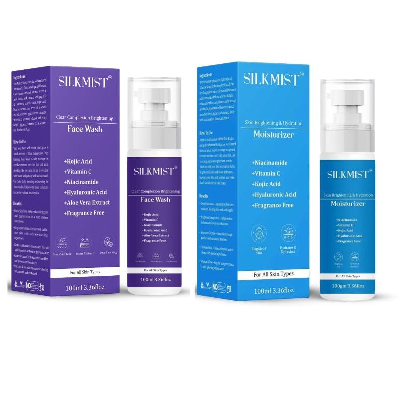 Cleanse & Hydrate Kit - Clear Complexion Brightening Facewash + Skin Brightening & Hydration Moisturizer with Niacinamide & Vitamin C-image-9