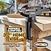 Table Vise or Bench Vise 3.2 Inch, 360° Swivel Clamp-On Vise Portable Home Vice with Large Anvil for Woodworking, Cutting Conduit, Drilling, Metalworking