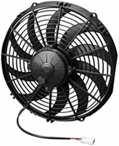 Spal 30102030 ventilador de empuje (11.8in de alto rendimiento hoja curva para uso con fusible de 30 amperios a 13 V), 1 paquete