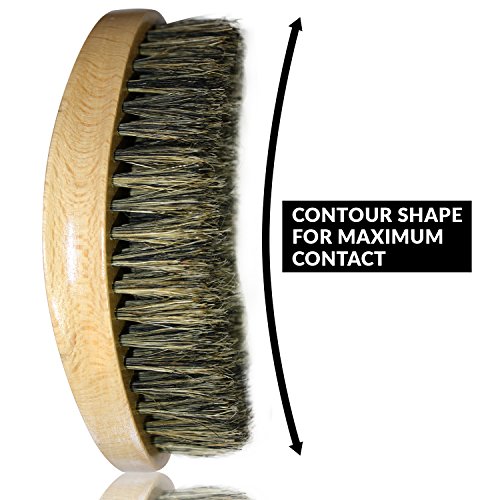 Wave Brush For Men 360- Boar Bristle Hair Brush For Men- Mens Hair Brush- Soft Bristle Hair Brush- 100% Boars Hair Brush- Boar Brush- Mens Brush- Wave Brush Soft- 360 Wave Brush Kit With Travel Case #TOP2