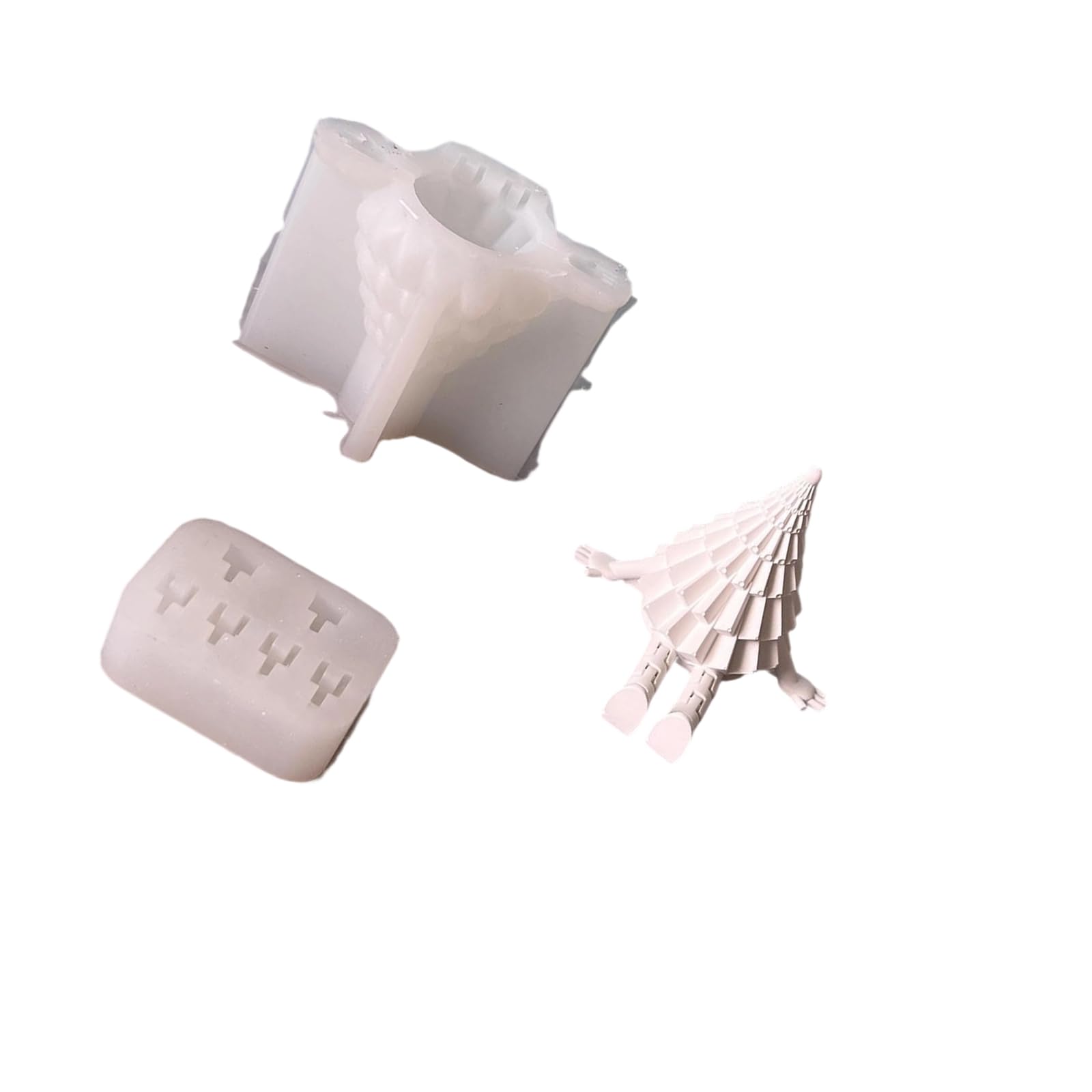 Moldes de silicona hechos a mano para árbol de Navidad, moldes de silicona, adornos de yeso, suministros de manualidades, accesorios de fundición, árbol de Navidad, adorno de bebé de silicona