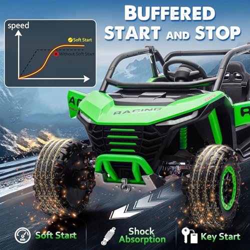 Image of Kid 4WD UTV 24V Ride On Toys for Big Kids 2 Seater Ride On Toys Kids