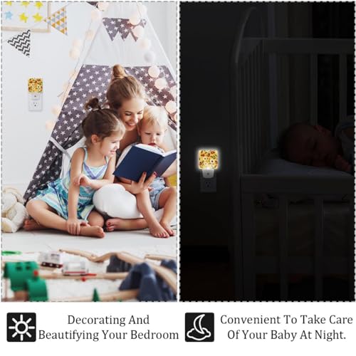 Lámpara de noche LED con sensor para niños, 7.6x7.6 cm miniatura 4