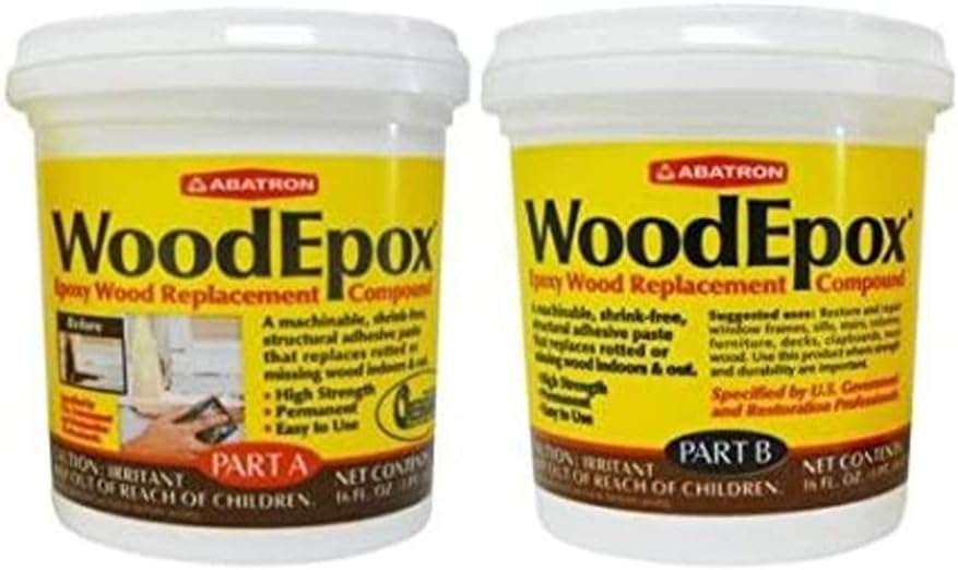 WoodEpox Wood Replacement Compound 2 Pint Kit