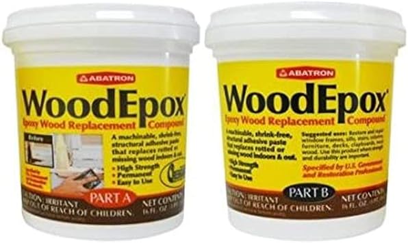 WoodEpox Wood Replacement Compound 2 Pint Kit