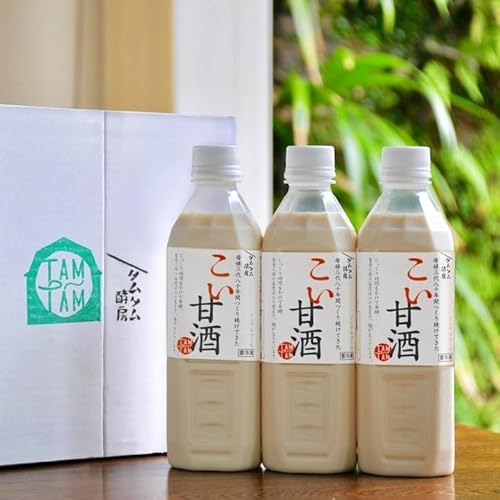 こい 甘酒 500cc×3本≪米麹 もち米 美容液 点滴 ノンアルコール 自家製法≫