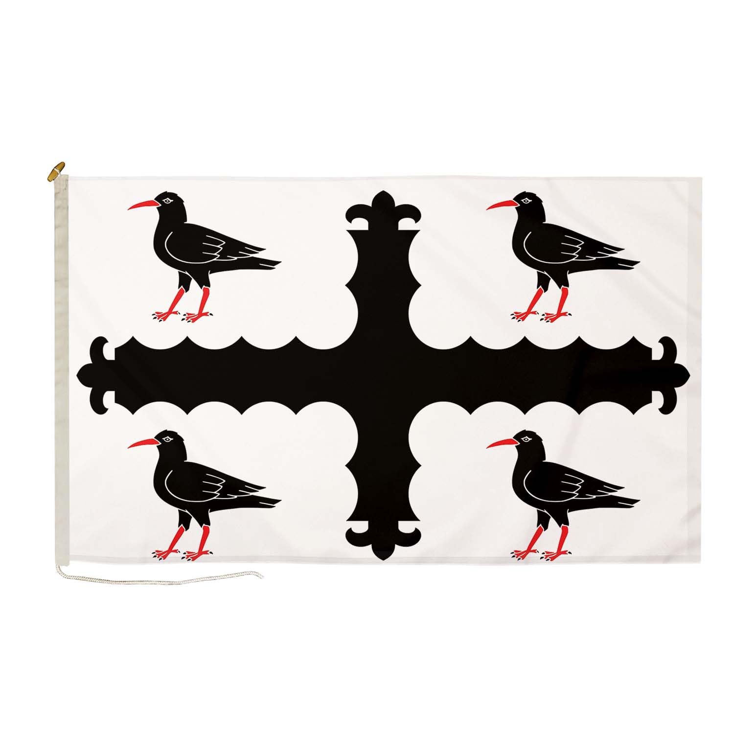 DuraFlag Flintshire Small Courtesy 20x12" Rope and Toggled Premium Quality 50x30cm Flag — image 1
