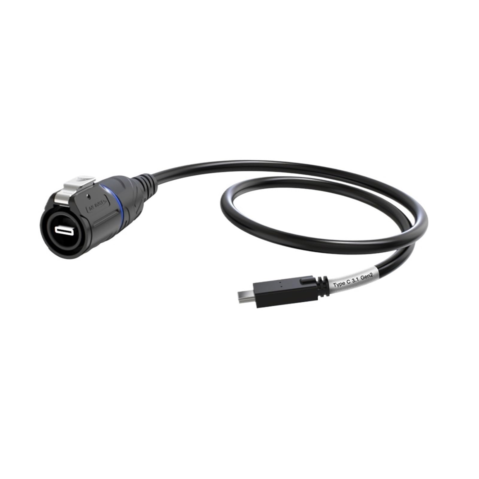 1 cavo di prolunga USB 3.1 maschio femmina USB 3.1 impermeabile tipo C, cavo di prolunga da 0,5/1 m, connettore dati USB (Gen2 (0,5 m))