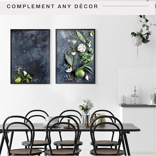 Image of MCS Foundation 20x28 Poster Frame Traditional Black, Vertical & Horizontal Wall Hanging Large Picture Frame for Photos, Posters & Art Prints (2-Pack)