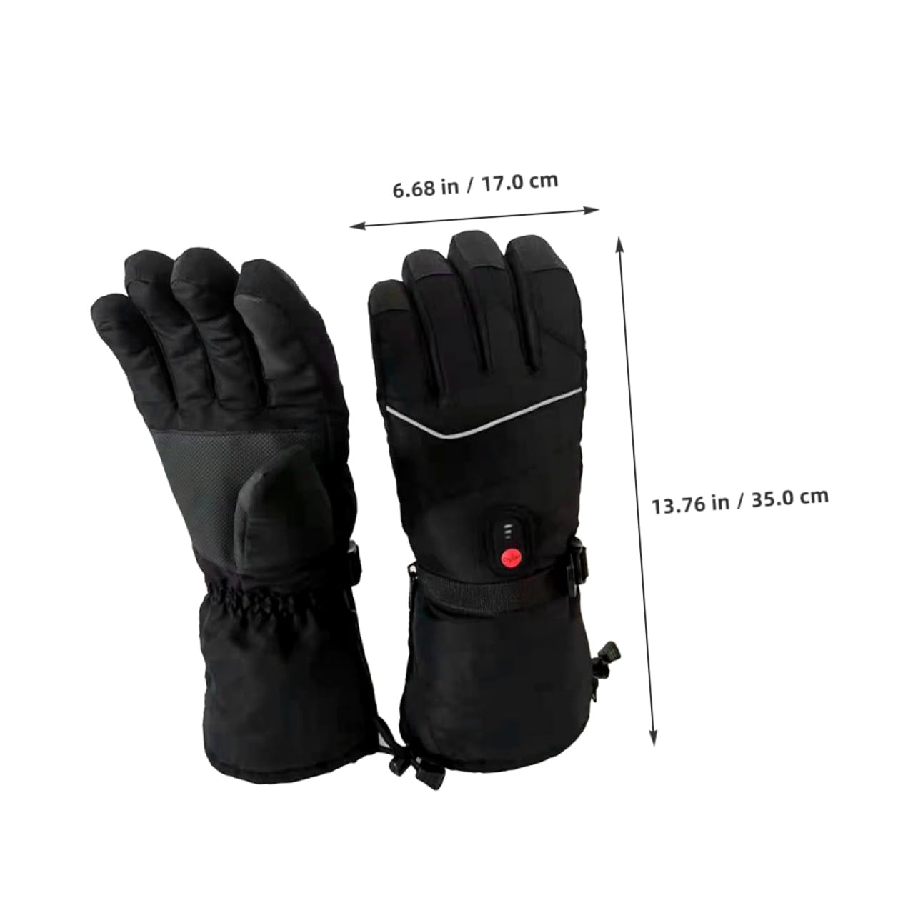 GALPADA 1 Pair Rechargeable Heated Gloves for Men Women Electric Ski Warm Gloves with Temperature Control Versatile for Skiing Hiking and Camping Dexterous Finger Separated Design for