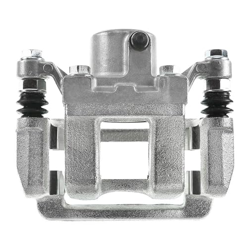 Image of Detroit Axle - Rear Right Brake Caliper for Hyundai 2011-2015 Sonata | Kia Optima Passenger Side Disc Brake Caliper with Bracket 2012 2013 2014 Replacement