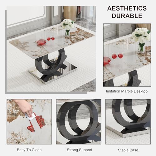 Luxury Marble Dining Table Extendable