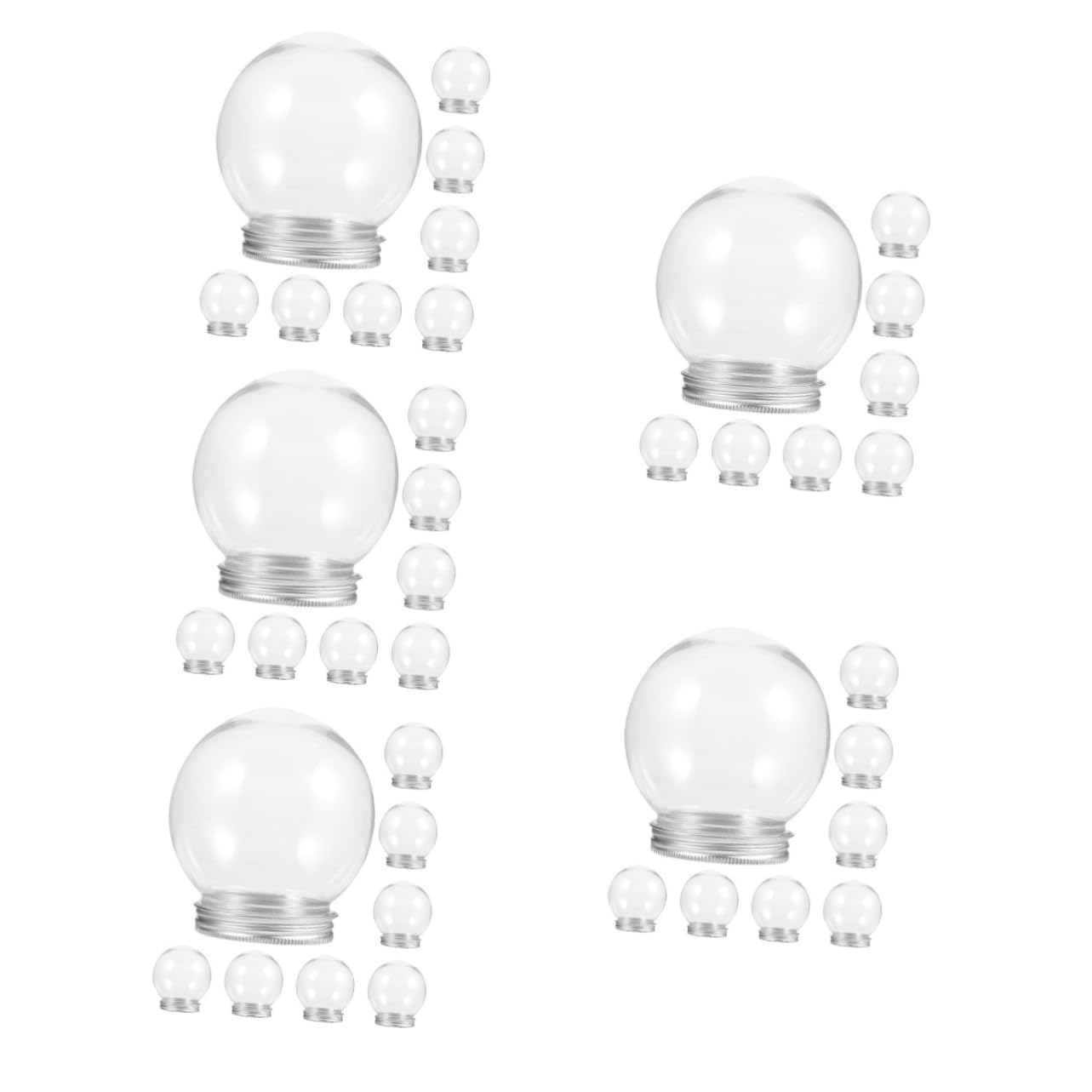 Esferas transparentes para recuerdos inolvidables y detalles de decoración navideña hechos a mano