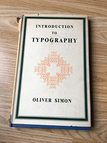 Introduction to typography B0000CHAZC Book Cover