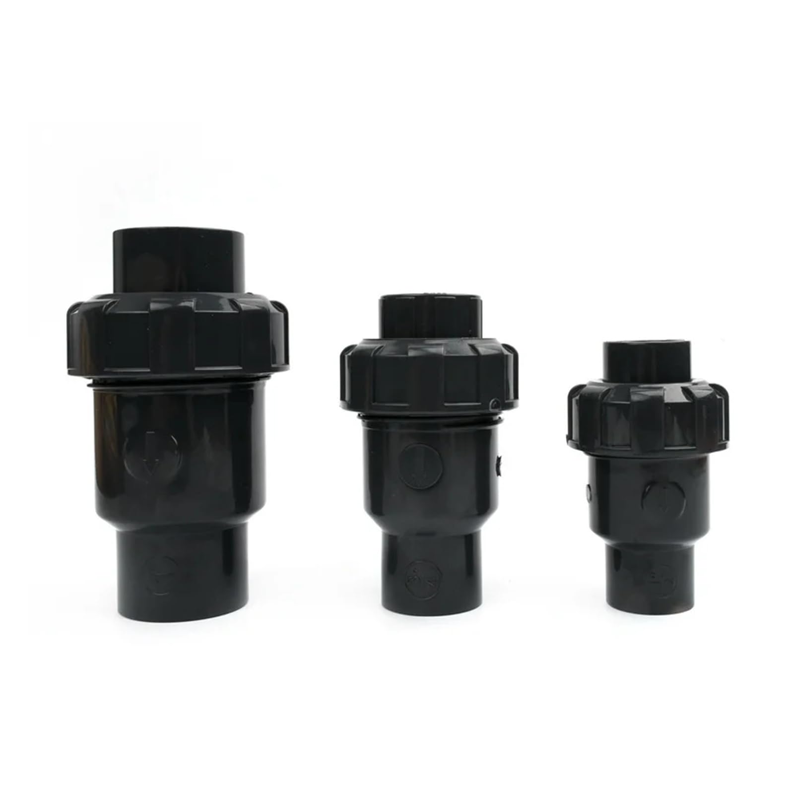 1 szt. Zawór zwrotny z pojedynczym złączem UPVC do nawadniania ogrodu i uzdatniania wody, 20-110 mm ciemnoszary(ID90mm)