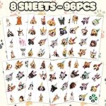 96PCS Dog Party Temporary Tattoos Stickers for Kids – Pre-Cut, Waterproof & Skin-Safe | Cute Puppy Theme 1st 2nd Birthday Supplies, Party Favors, Decorations (Normal) - Image 4
