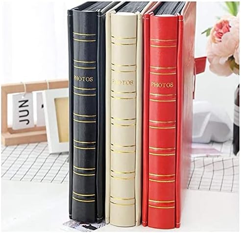 Leather Photo Album, Bronzing Craft, 6 Inch 800 Photos, Suitable for Family, Wedding, Baby Growth Record Book (Color:Blue)