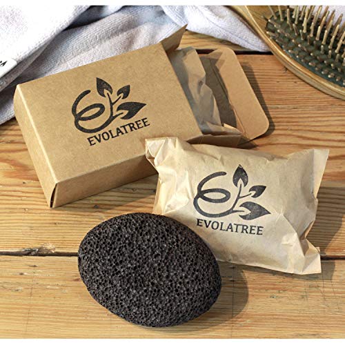 Evolatree Pumice Stone For Feet - Lava Foot Scrub, Cleaning & Exfoliating Dead Skin, Corn & Callus Remover For Hands Heels - Shower Bath Foot Scrubber & Scraper Pedicure Care W/ Bonus Wooden Soap Tray #TOP5