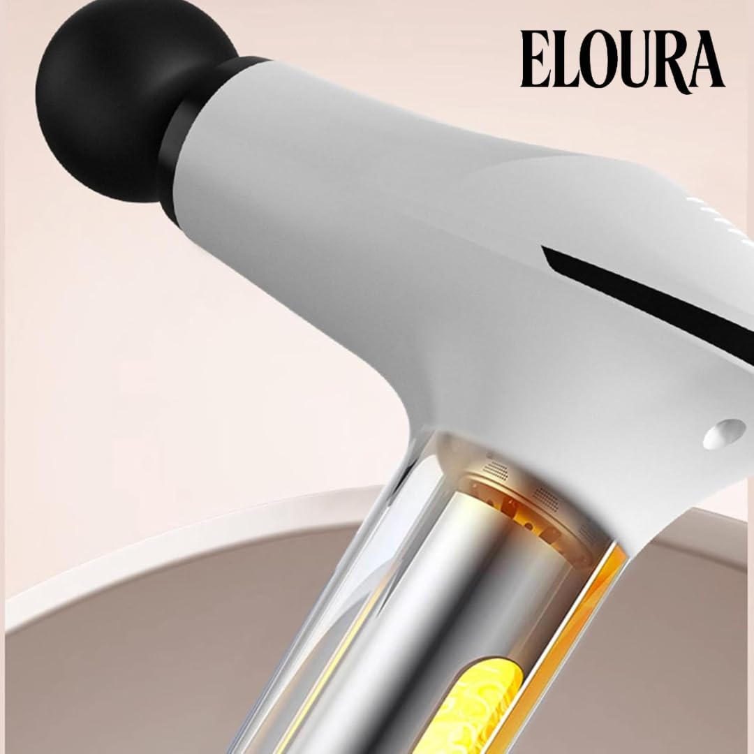 Alora Deep Tissue Massage Gun | Sports cargo | Full body cargo machine to relieve pain. 6 speed settings | Massage machine for body pain. Rapid muscle recovery with many attachments. Massage gun for men | white Alora Deep Tissue Massage Gun | Sports cargo | Full body cargo machine to relieve pain. 6 speed settings | Massage machine for body pain. Rapid muscle recovery with many attachments. Massage gun for men | white