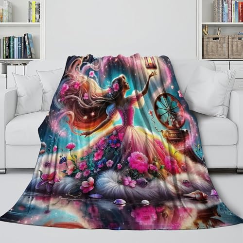 Couverture douillette imprimée 3D plaid lit microfibre douce chaude 180x200