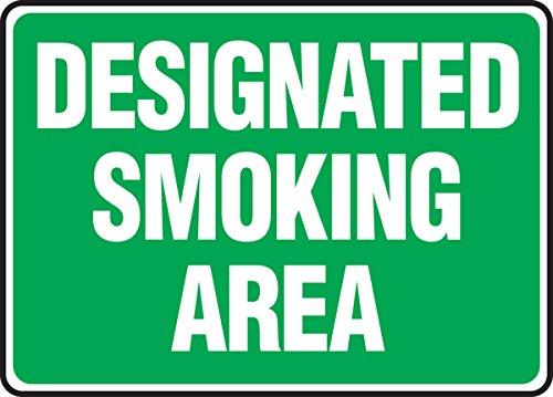 Panneau de signalisation espace fumeur extérieur pour cour et terrasse