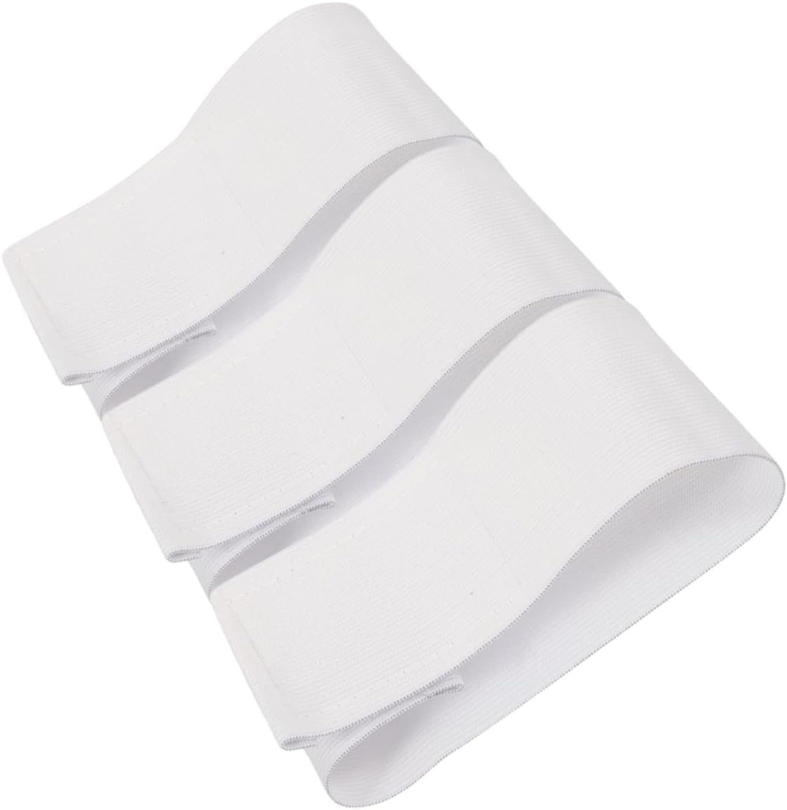 3pcs Blank White Captain Armbands for Soccer Rugby and Team Sports DIY Nylon Sleeve Markers for Youth and Adults