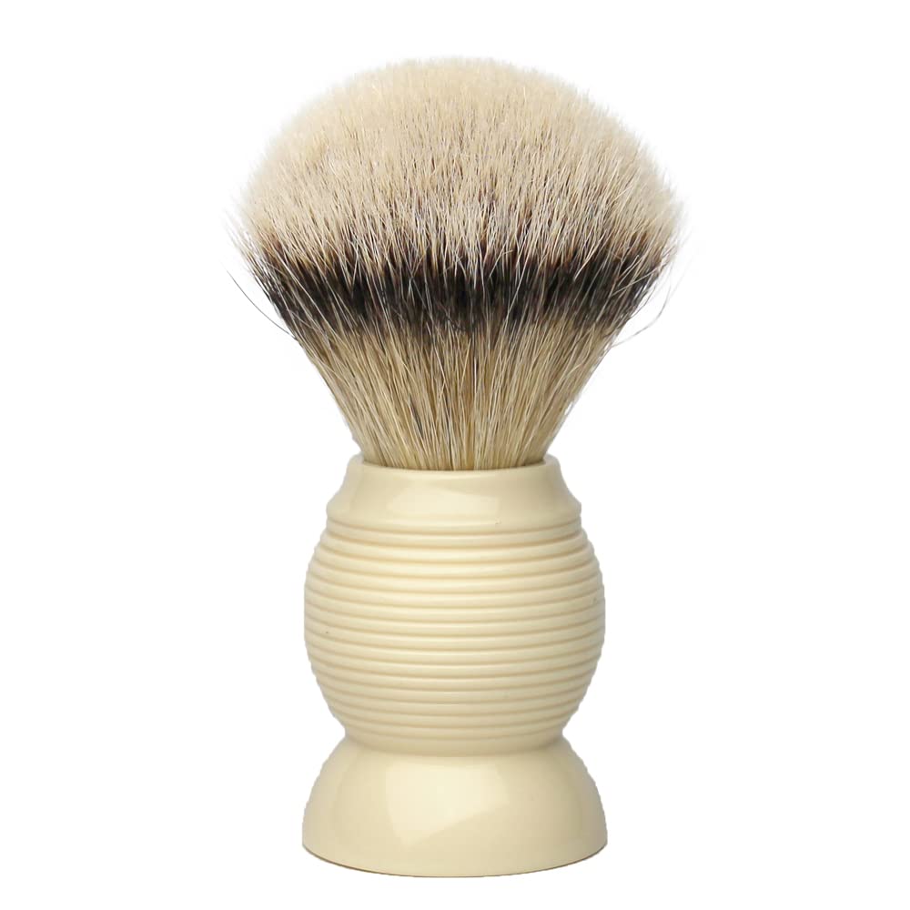 GBS Ivory Silvertip Shaving Brush Beehive for men Soft Barber Shaver Travel