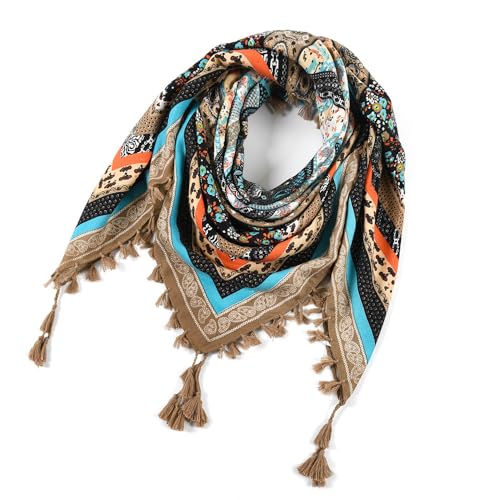 Women's Ethnic Scarves, Shawls, Neckbands, All Seasons, Embroidered Stain-Resistant (M19)