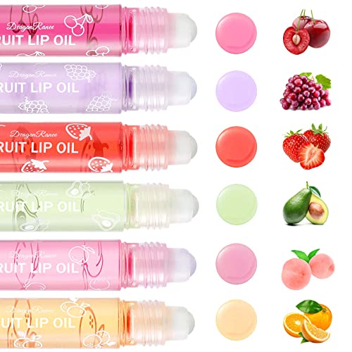 Prreal 6 PCS Fruit-Flavored Lip Gloss, Moisturized Fresh Lip Glaze,Transparent Colorless Moisturizing Lip Lotion Lip Plumper, Roll on Lip Gloss Balm, Liquid Lipstick Lip Oil for Lip Care - Image 5