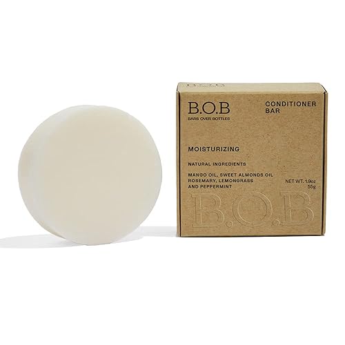 Barra de acondicionador de humedad equilibrada (6.7 onzas), acondicionador sólido para cabello graso y equilibrado, vegano, sin sulfato, ecológico,