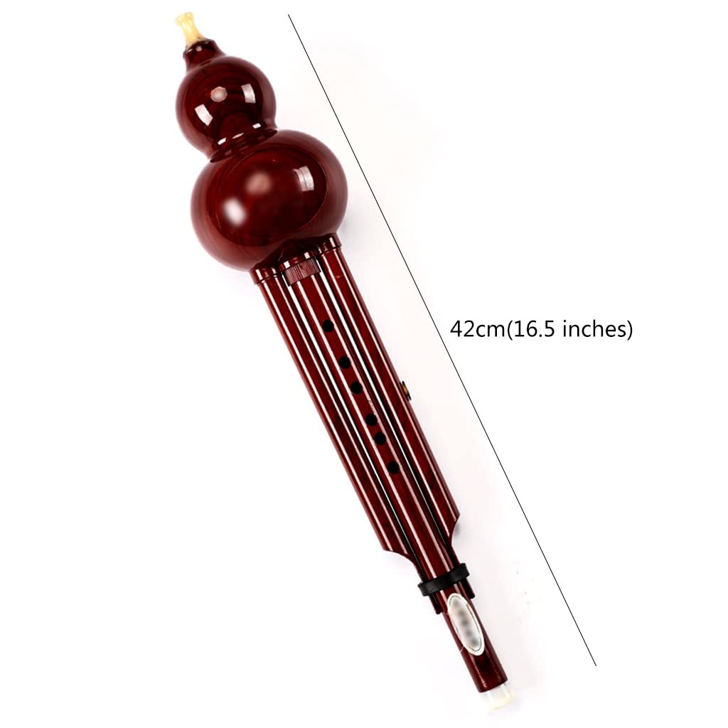 Mobkid Hulusi C Key B Flat Hulusi Instrument Blechblasinstrument Geeignet Für Erwachsene Und Kinder Anfänger Praxis (Color : Brown, Size : C-Key)