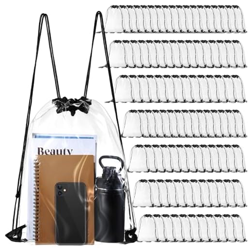 Bulk Clear Drawstring Backpacks for Events