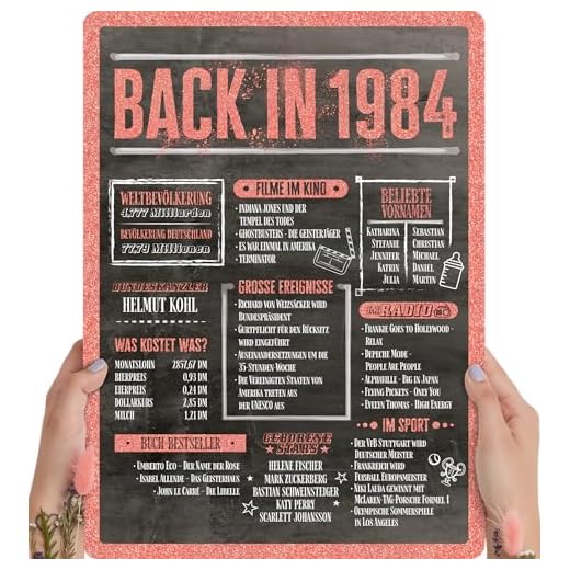 Holzbild Rosé Gold - Geschenk 40 Geburtstag "Back in 1982" - personalisierbar zum Hinstellen/Aufhängen optional beleuchtet, 40 Geburtstag Frauen - Wand-Bild Aufsteller - persönliches Geschenk