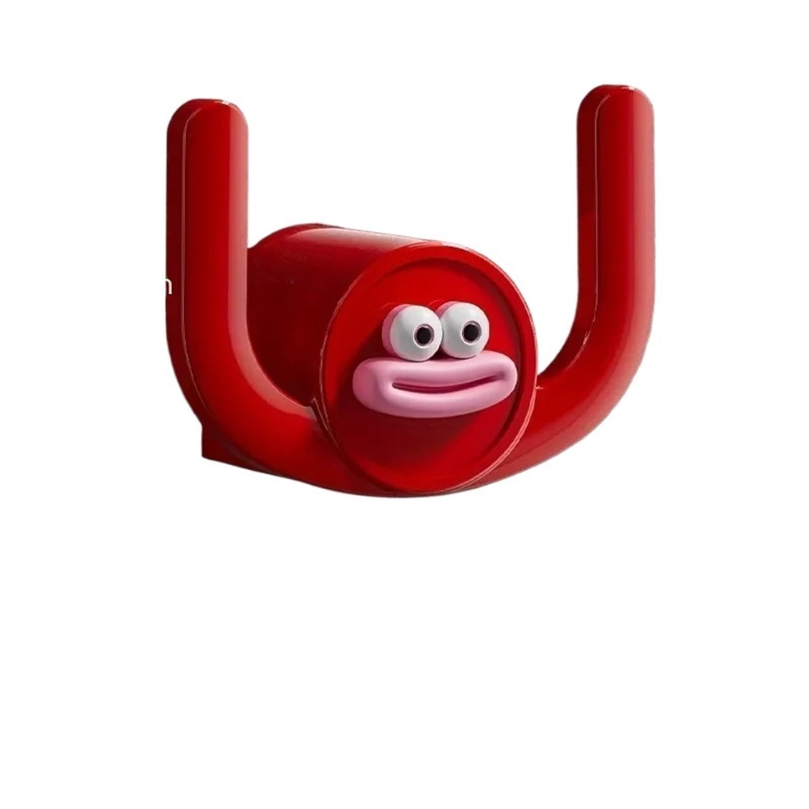 Mkyyioed Red Adhesive Hooks Cartoon Slippers Hook Bathroom Slipper Rack Shower Storage Organizer Shoe Holder Drainage Stand For Bathrooms And Bedrooms(Red)